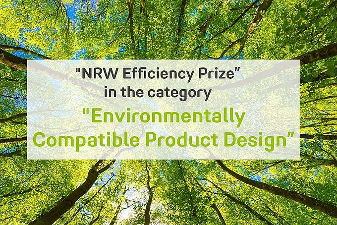 The company is awarded the "NRW Efficiency Prize” in the category "Environmentally Compatible Product Design” – presented by NRW environment minister Bärbel Höhn in Düsseldorf The company is awarded the "NRW Efficiency Prize” in the category "Environmentally Compatible Product Design” – presented by NRW environment minister Bärbel Höhn in Düsseldorf